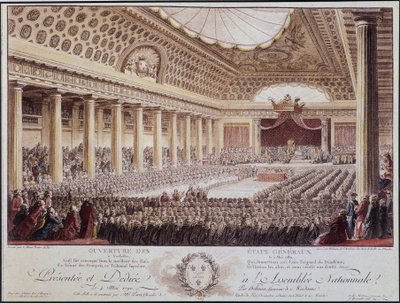 Opening van de Algemene Vergadering in Versailles op 5 mei door Unknown artist