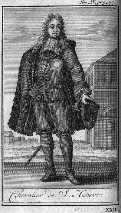 Ordes van Ridderlijkheid. Ridder van Sint Hubert aan het hertogdom van Juliers in de 15e eeuw in 