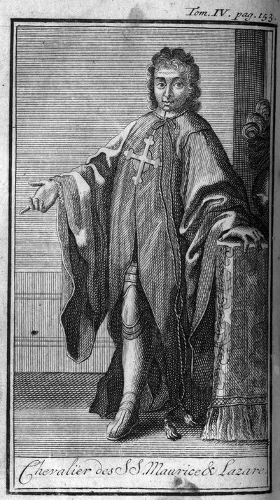 Ridderorden. Ridder van Saint Maurice en Lazarus in Savoye in de 16e eeuw. In 