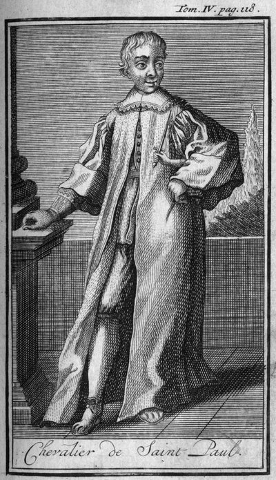 Ridderorden. Ridder van Sint Paulus. In History of military orders or knights, of the secure and routine militias of both sexes, which have been established so far. Editie genomen van Abbe Giustiniani, R.P.Bonani, M. Herman, Schoonebeek, R.P.Heliot.A door Unknown artist