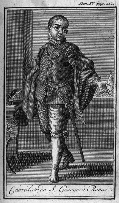 Ridderorden. Ridder van St. George in Rome in Italië in de 15e eeuw. In 