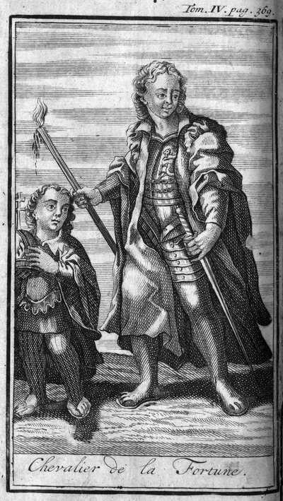 Ridderorden. Ridder van Fortuin in Italië. In History of military orders or knights, of the secure and routine militias of both sexes, which have been established so far. Editie genomen van Abbe Giustiniani, R.P.Bonani, M. Herman, Schoonebeek, R.P.Hel door Unknown artist