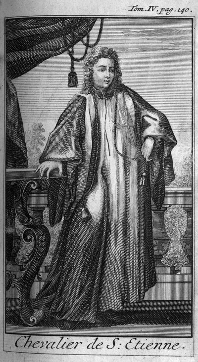 Ridderorden. Ridder van St. Stephen in Toscane in de 16e eeuw. In 