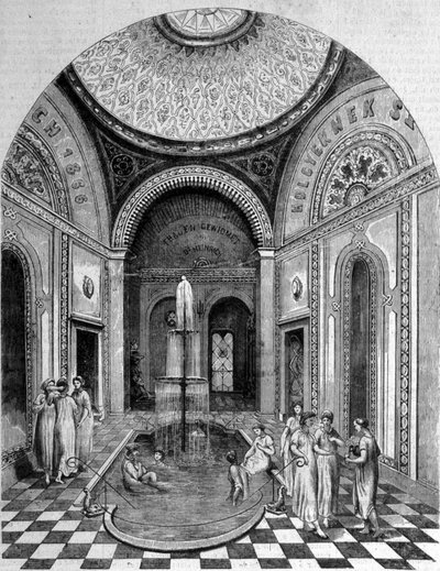 Oosterse baden in Boedapest. De roze kamer door Unknown artist