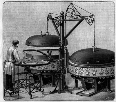 Ovens van de mechanische bakkerij van de Avenue de l