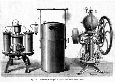 Ozouf-apparaat voor de vervaardiging van koolzuurhoudend water. door Unknown artist