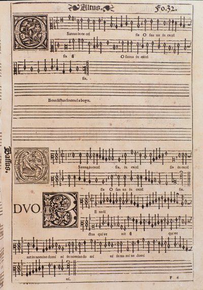 Pagina uit Liber octo missarum (1541) door Unknown artist