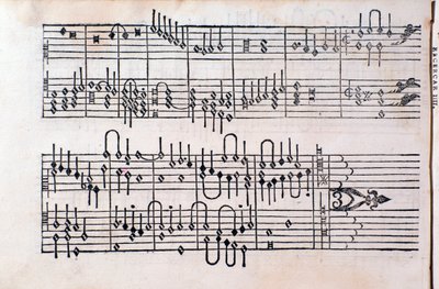 Pagina uit "Tablatuur; Boek 1" door Gerolamo Cavazzoni door Unknown artist