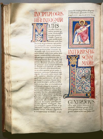 Pagina van een Exultet (liturgisch lied) door Unknown artist