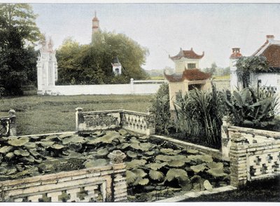 Pagode van de Borstel in Hanoi - in "Rond de Wereld", eind 19e eeuw door Unknown artist