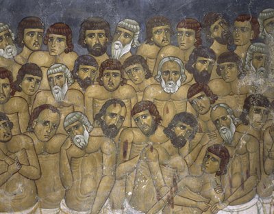 Schilderijen van een groep martelaren, Ayios Nikolaos Ties Steyis, Kakopetria, Cyprus door Unknown artist
