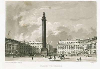 Parijs. Place Vendome door Unknown artist