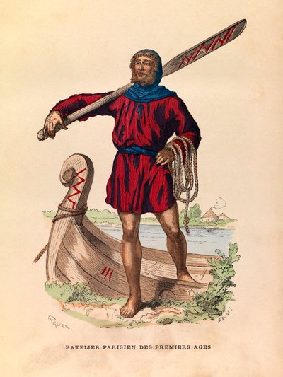 Parijse schipper tijdens de oudheid door Unknown artist
