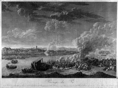Oversteek van de Po door de legers van Napoleon Bonaparte door Unknown artist