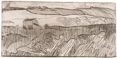 Paysage Rayé (Gestreept Landschap) door Unknown artist