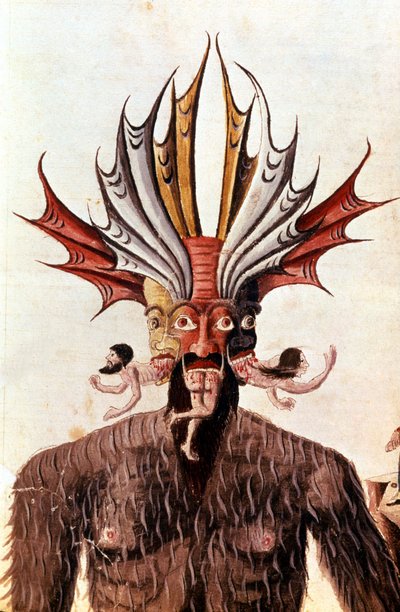 Uitvoering van Lucifer (duivel) in Dante