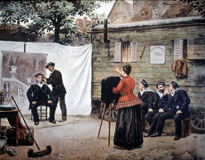 Rondreizende fotograaf in Frankrijk in 1890 door Unknown artist