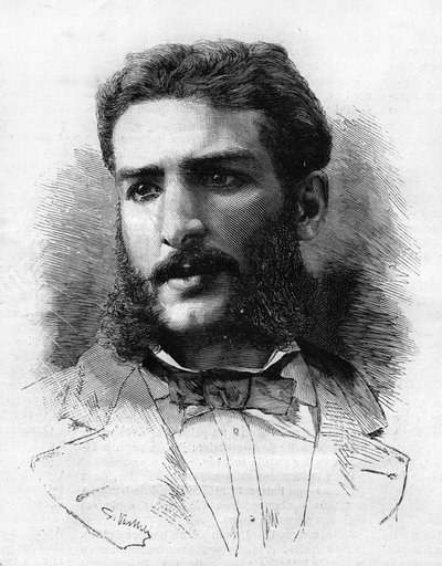 Pierre Savorgnan de Brazza (1852-1905), Franse ontdekkingsreiziger in 1882. door Unknown artist