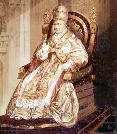 Pius IX (1792 - 1878). Chromolithografie. door Unknown artist