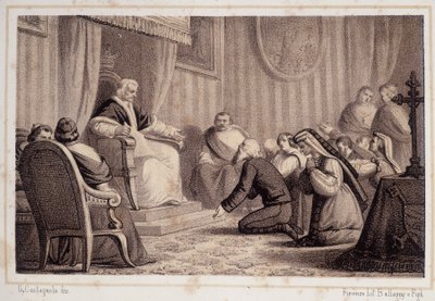 Pius VII (1742 - 1823) herroept het decreet dat de vernietiging van Sonnino beveelt - in 