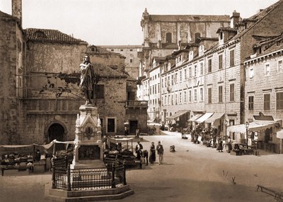 Plein Gundulic in Ragusa door Unknown artist