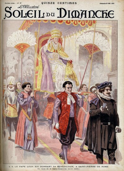 Paus Leo XIII (Leone XIII, Giacchino Pecci) door Unknown artist