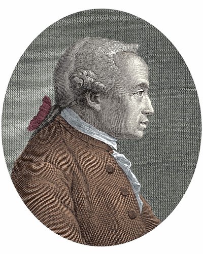 Portret van (Immanuel) Emmanuel Kant (1724 - 1804) Duitse filosoof door Unknown artist