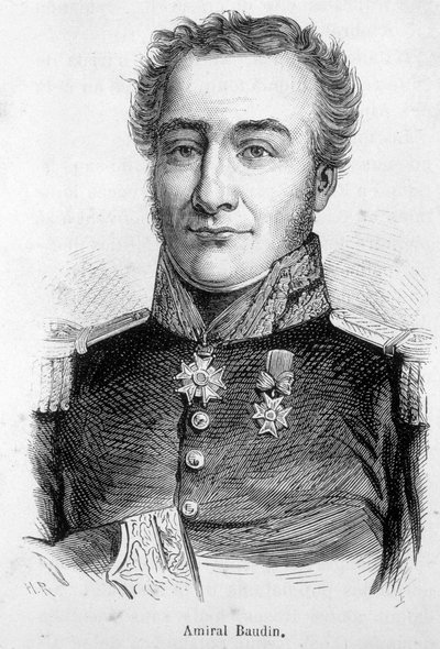 Portret van Admiraal Nicolas Baudin (1750-1803), Franse zeeman en ontdekkingsreiziger. door Unknown artist