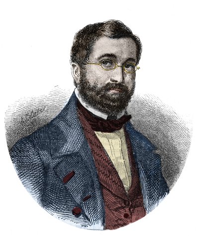 Portret van Adolphe Adam (1803-1856), Franse componist. door Unknown artist