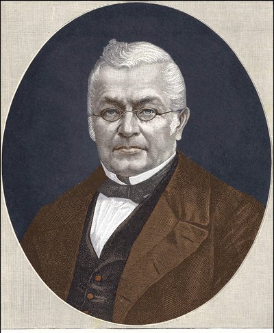 Portret van Adolphe Thiers (1797-1877) - kleurenafdruk door Unknown artist