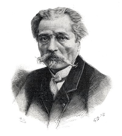 Portret van Aime Millet, Franse beeldhouwer, graveur, medailleur en schilder (1819-1891) door Unknown artist