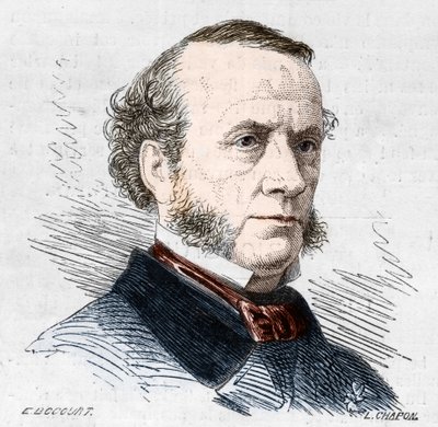 Portret van Albert Grisar (1808-1869) Belgische componist. door Unknown artist