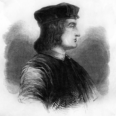 Portret van Aldo Manuzio (Alde Manuce) (1449-1515) door Unknown artist