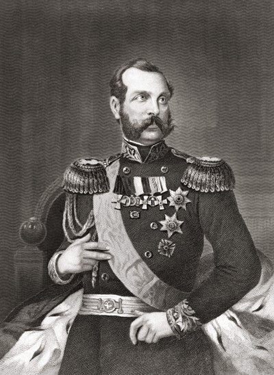 Portret van Alexander II Nikolajevitsj (1818 - 1881), keizer van Rusland door Unknown artist
