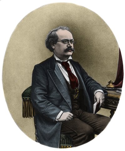Portret van Alexandre Charles Lecocq (1832-1918), Franse componist door Unknown artist