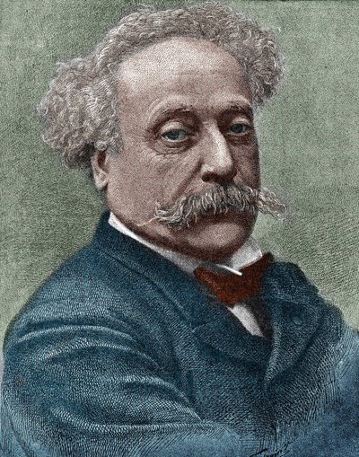 Portret van Alexandre Dumas Jr. (1824-1895), Franse schrijver door Unknown artist