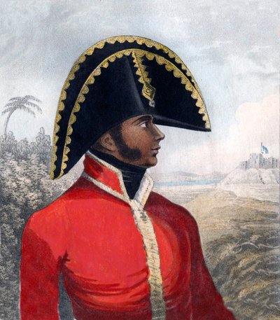 Portret van Alexandre Sabès (1770-1818), genaamd Pétion - de eerste president van de Republiek Haïti door Unknown artist