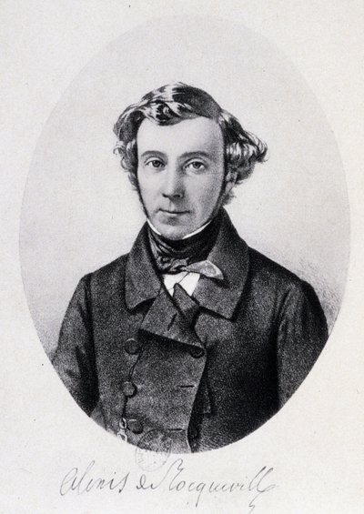 Portret van Alexis de Tocqueville door Unknown artist