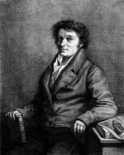 Portret van Alois (of Aloys) Senefelder (1771-1834), Tsjechische toneelschrijver, uitvinder van de lithografie door Unknown artist