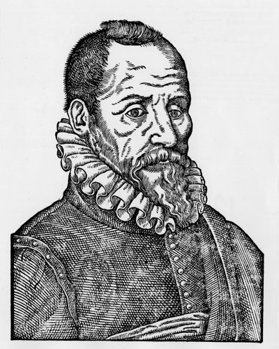 Portret van Ambroise Paré (1509-1590), Franse chirurg. door Unknown artist
