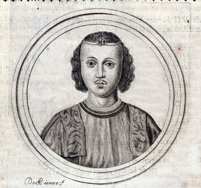 Portret van Amadeus VII van Savoye, bekend als De Rode Graaf door Unknown artist