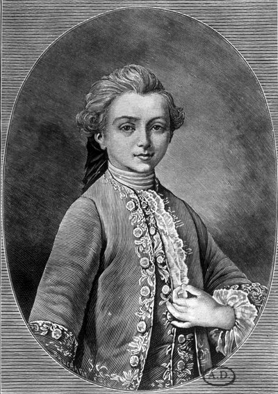Portret van André Chénier door Unknown artist