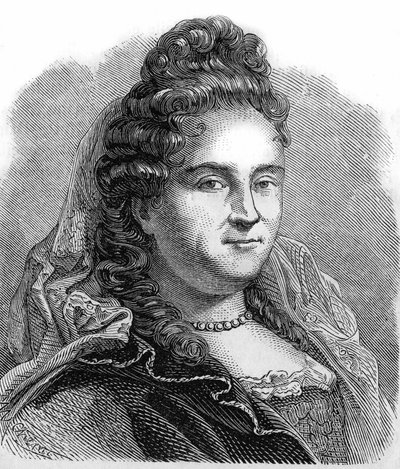 Portret van Anne Lefebvre, Mme Dacier. Franse geleerde (1647 tot 1720). door Unknown artist