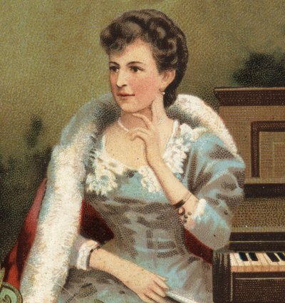 Portret van Annette Essipoff [Anna Essipova], Russische pianiste [1851-1914] door Unknown artist