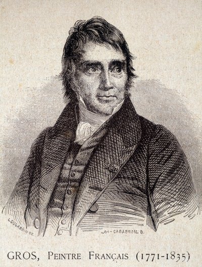 Portret van Antoine Jean Gros, Franse schilder (1771-1835) - in 