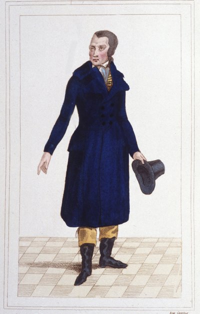Portret van Antoine Quentin Fouquier Tinville (1746 - 1795), Franse magistraat en politicus. Gravure uit 1830 door Unknown artist