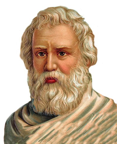 Portret van Archimedes van Syracuse - Griekse wiskundige, natuurkundige, ingenieur, uitvinder door Unknown artist