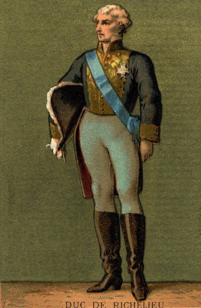Portret van Armand du Plessis, Hertog van Richelieu (1766-1822) door Unknown artist