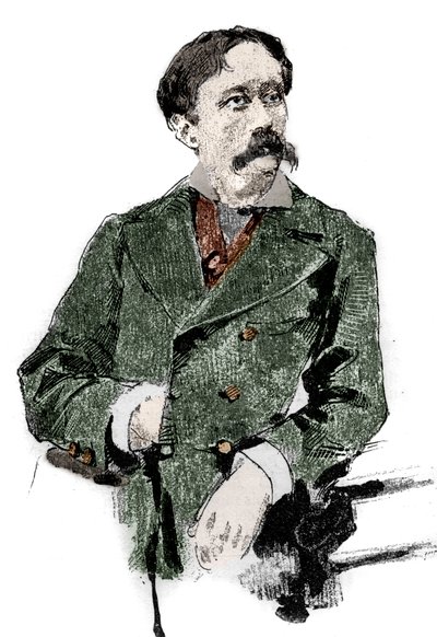 Portret van Arrigo (of Enrico) Boito (1842-1918), Italiaanse librettist, auteur van het libretto van 