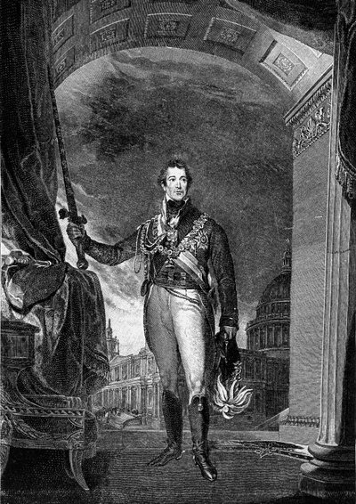 Portret van Arthur Wellesley door Unknown artist